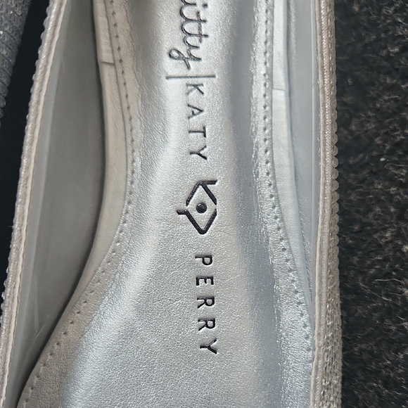 Hello Kitty by Katy Perry Silver Crystal Ballet Flats - Picture 2 of 7